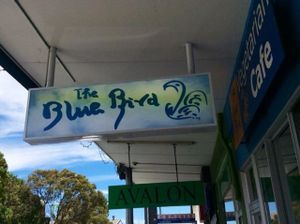 It's a sign! at The Blue Bird Vegetarian Cafe in Auckland