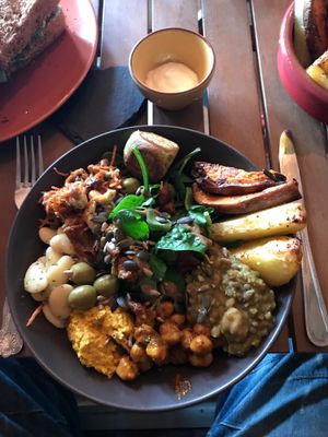 Awesome Buddha bowl at The Green HeART Cafe  in Newquay