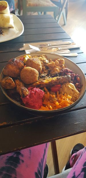 Buddha Bowl Awesomeness at The Green HeART Cafe  in Newquay