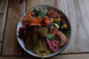 Buddha bowl at The Green HeART Cafe  in Newquay