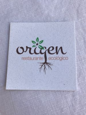 calling card at Origen in San Pedro De Alcantara