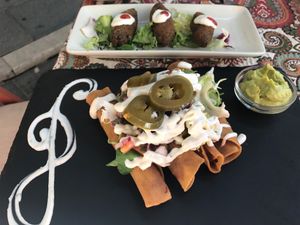 vegan tacos and croquettes at Origen in San Pedro De Alcantara