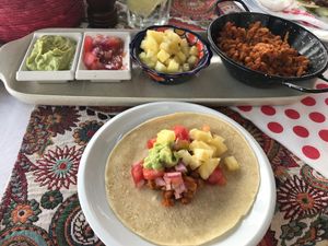 vegan Mexican tacos at Origen in San Pedro De Alcantara