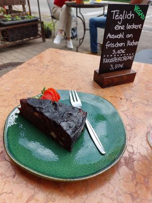 Schokokuchen at Café VIVAVE in Freiburg