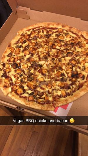 BBQ bacon chicken pizza  at Pizza & Sub Stop in Lowell