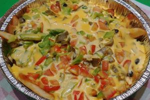 Vegan Ginger Chilli Cheese Fries  at Pizza & Sub Stop in Lowell