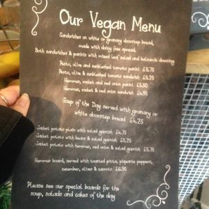 menu  at Sala Cafe & Bar in Colchester