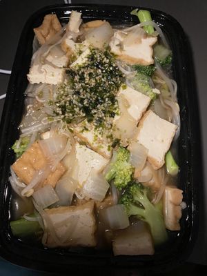 Tofu sizzling platter at Zhu's Vegan Kitchen in Arlington