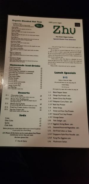 #Veganuary at Zhu's Vegan Kitchen in Arlington