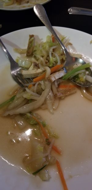 Stir-fried udon #Veganuary at Zhu's Vegan Kitchen in Arlington