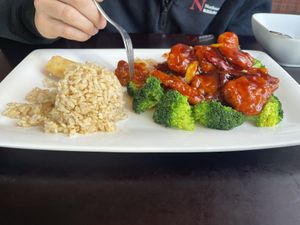 General Tso’s soy protein  at Zhu's Vegan Kitchen in Arlington