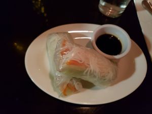 Fresh rolls at Zhu's Vegan Kitchen in Arlington