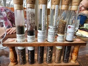 Their tea choices   at The Restaurant at Patowmack Farm in Lovettsville