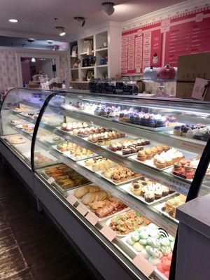 full bakery display - school street location at Sweet Bakery in Boston