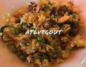 Primavera arroz (ask for no butter) at Eclipse di Luna in Atlanta