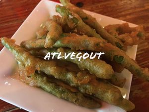 Beer battered green beans  at Eclipse di Luna in Atlanta
