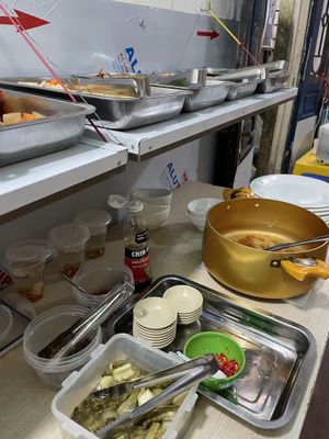 Place looked rather unclean  at Tu Hao in Hanoi