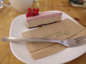 Vegan Cake! at Schondorf Bio Cafe in Bratislava