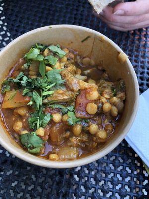 Vegan dish at Mums Deli in Copenhagen