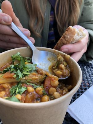 Vegan dish at Mums Deli in Copenhagen