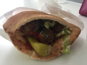 Falafel time at Falafel King in West London