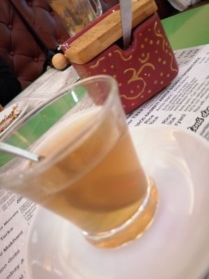 Infusión de cardamomo, canela, gengibre... at Veg World India in Barcelona