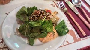 Cold buffet at Veg World India in Barcelona