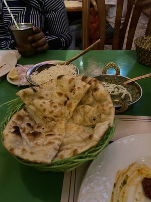 Naan 😍😍  at Veg World India in Barcelona