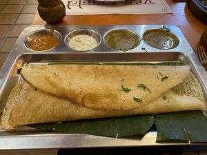 Dosa  at Veg World India in Barcelona
