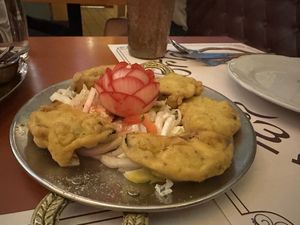 Berenjena frita  at Veg World India in Barcelona