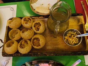Pani Puri  at Veg World India in Barcelona