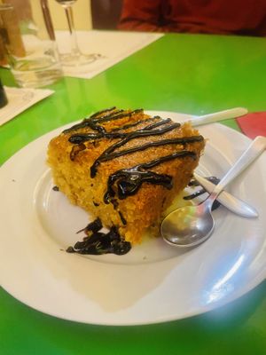 Carrot cake  at Veg World India in Barcelona