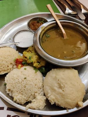 Idli at Veg World India in Barcelona