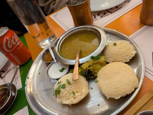 Idli at Veg World India in Barcelona