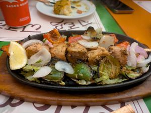 Soy tandoori at Veg World India in Barcelona