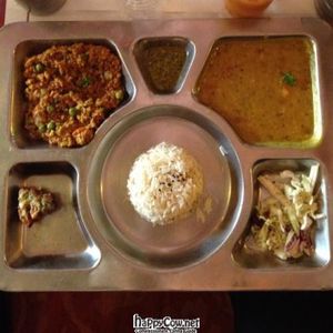 set meal at Veg World India in Barcelona