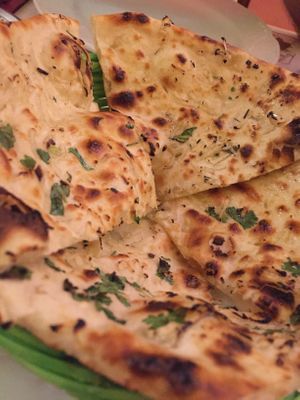 garlic bread at Veg World India in Barcelona