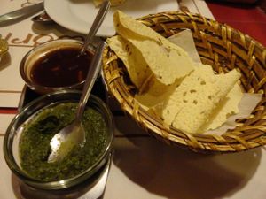 Appetizers at Veg World India in Barcelona