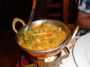 Mushrooms dish at Veg World India in Barcelona