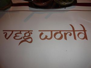 Table mat at Veg World India in Barcelona