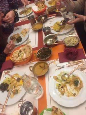 Full table  at Veg World India in Barcelona