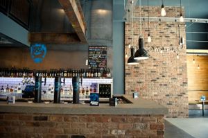 The bar at BrewDog in Manchester
