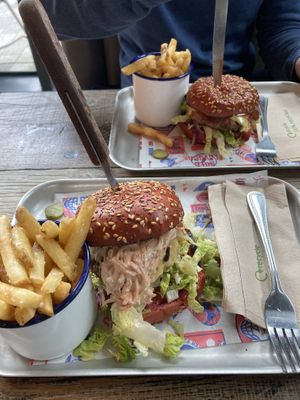 2 plantbased burgers 😋  at BrewDog in Manchester