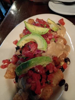 Vegan "Tatchos" at Firefly in Charlottesville