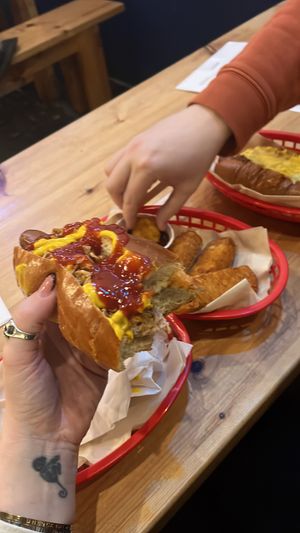 Hash brown fingers are elite!  at Twisted Barrel Brewery and Tap House in Coventry