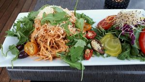 raw pasta  at Open New Doors in Gothenburg