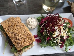 Avocado sandwich  at Open New Doors in Gothenburg