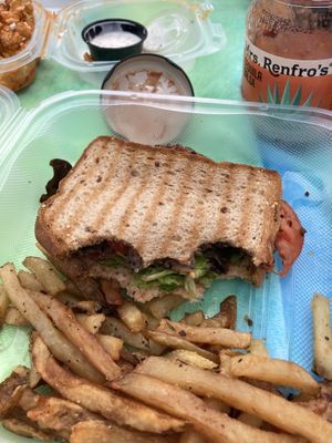 Quinoa black bean burger at MoonShadow in Mchenry