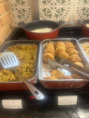 Nuggets de grão de bico e quibe de abóbora   at Naturalissimo in Ribeirao Preto