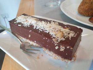 Choco cheesecake at 100% Bio in Rome